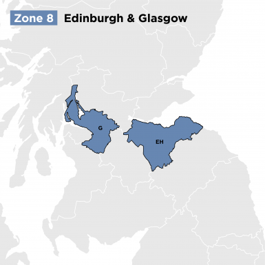 Edinburgh and Glasgow Sectional Tanks Assembly Zones